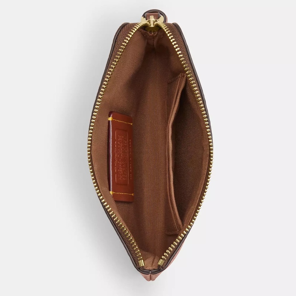 Coach Pumpkin Corner Zip Wristlet NWT - Picture 13 of 14